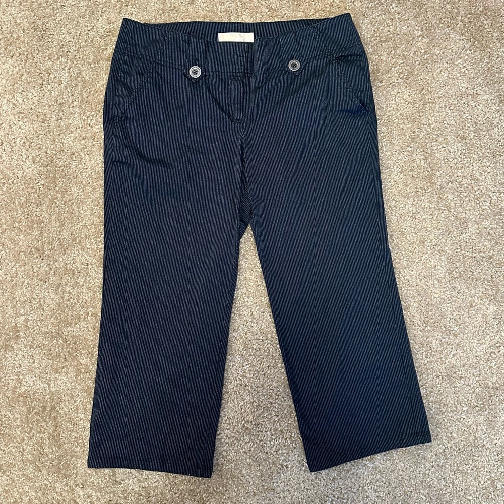 Michael Kors Pinstripe Capri Trouser Pants
